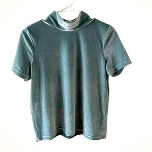 Madewell Mockneck Velvet T-Shirt